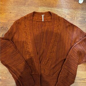 Free People Warm Cinnamon Cardigan